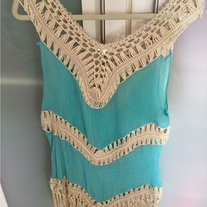 Macrame top/coverup